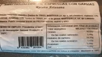 Mini hojaldre de espinacas con gambas