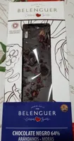 Chocolate negro con arándanos y moras
