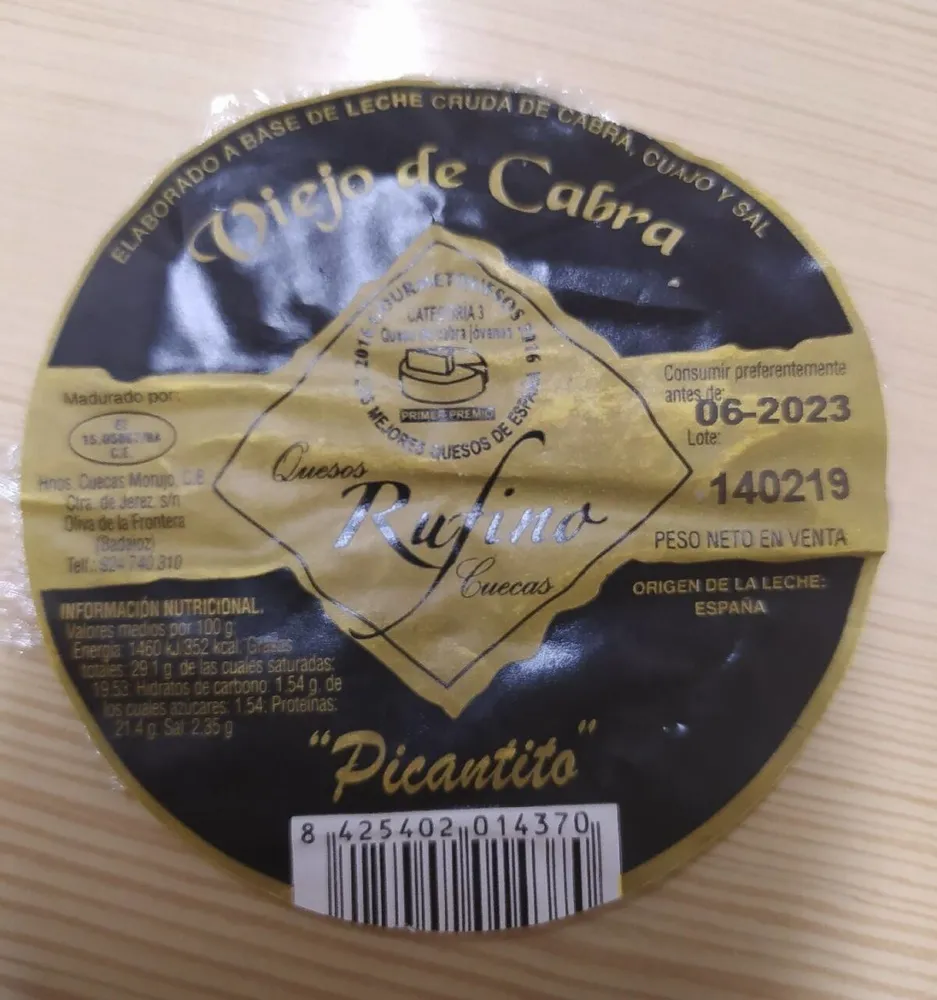 Queso viejo de cabra