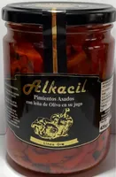 Pimientos asados con leña de olivo en su jugo