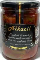 Ensalada de tomate y pimiento asado con leña de olivo