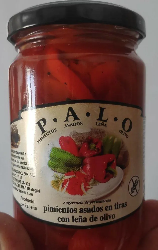 PIMIENTOS ASADOS EN TIRAS CON LEÑA DE OLIVO