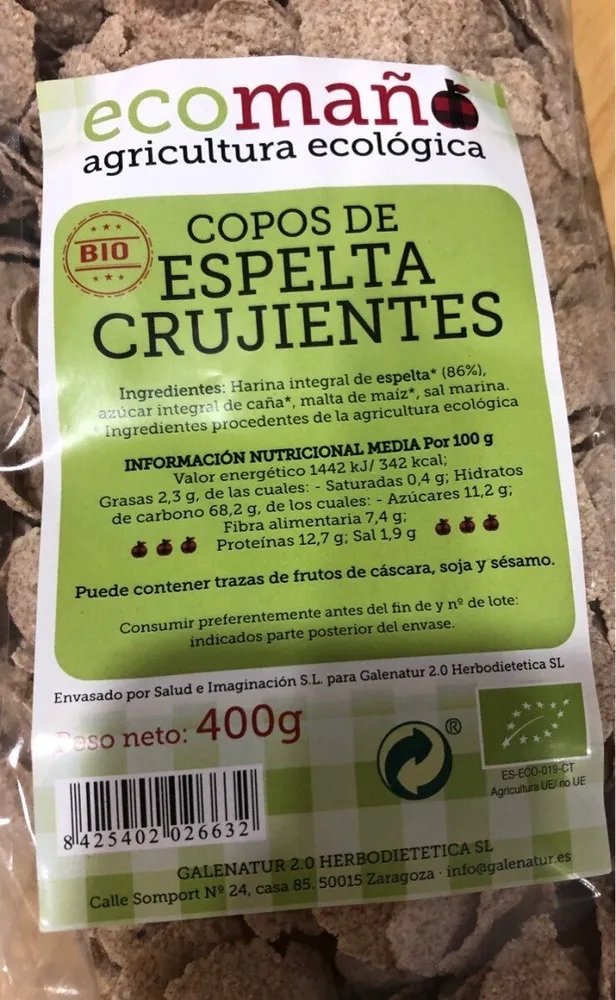 Copos de espelta crujientes