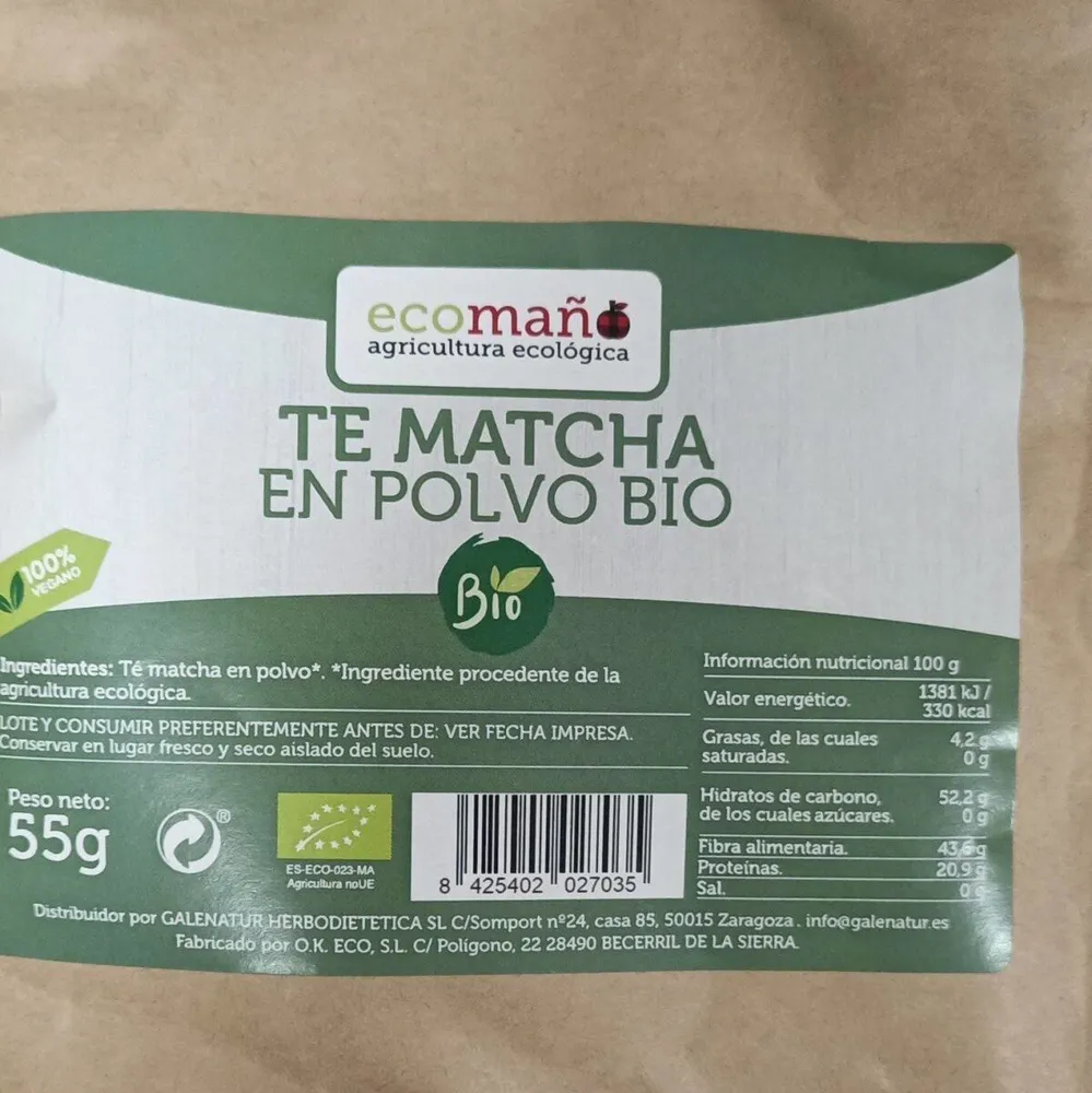 Te marcha en polvo Bio