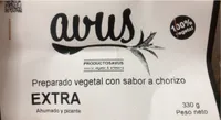 Preparado vegetal con forma de chorizo