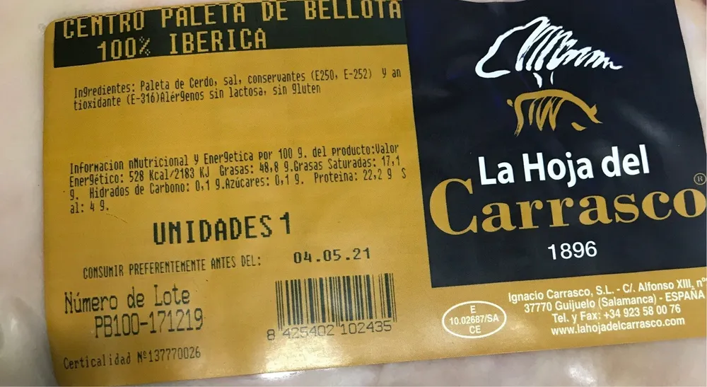 Paleta bellota