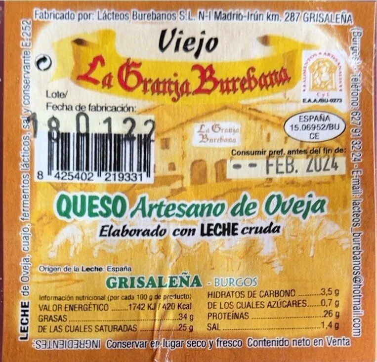 Queso Artesano de Oveja