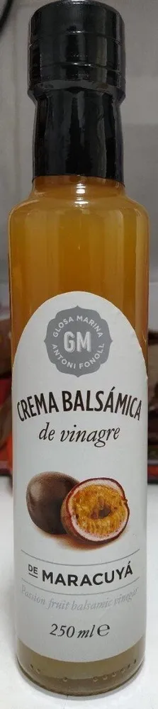 Crema balsámica de vinagre de maracuyá