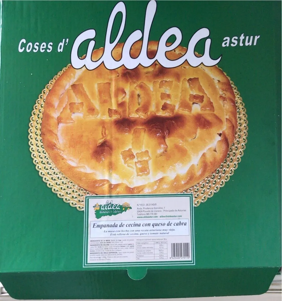 Empanada de cecina con queso de cabra