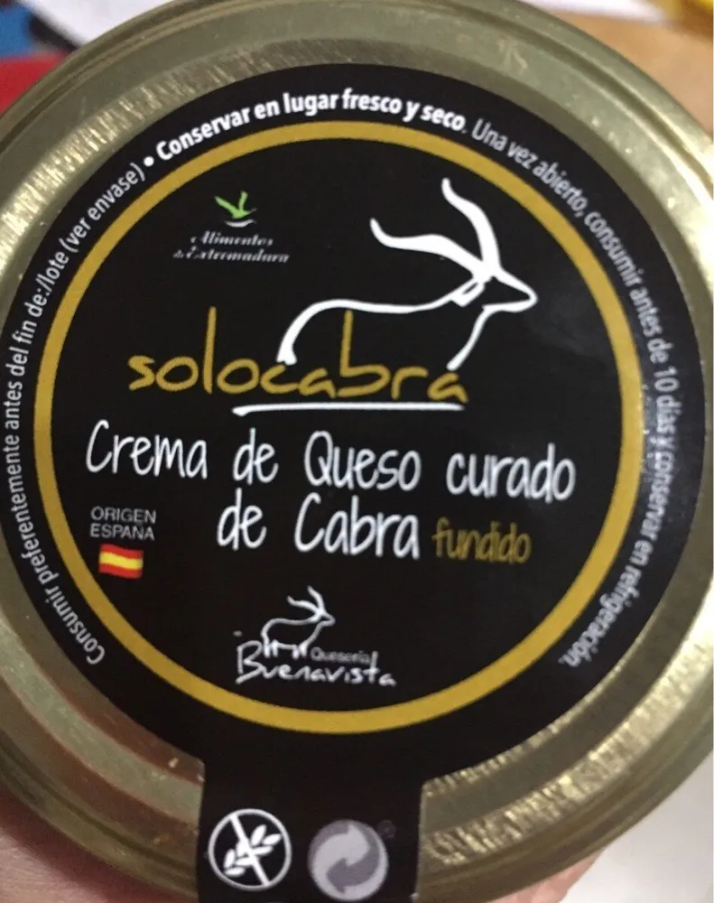 Crema de queso curado de cabra