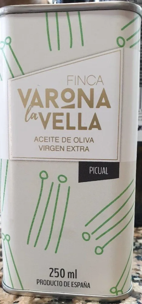 Aceite de oliva virgen extra. Finca Varona Vella.Picual.