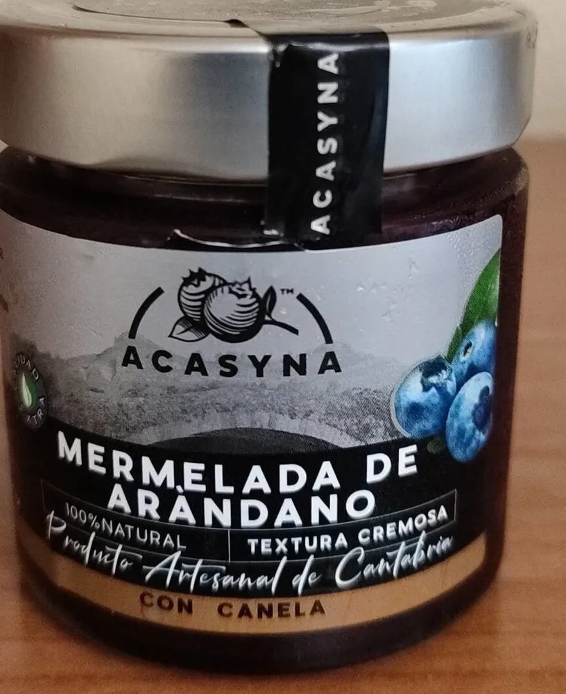 Mermelada de arándanos con canela