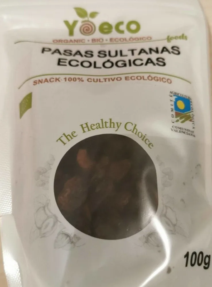 Pasas sultanas ecológicas