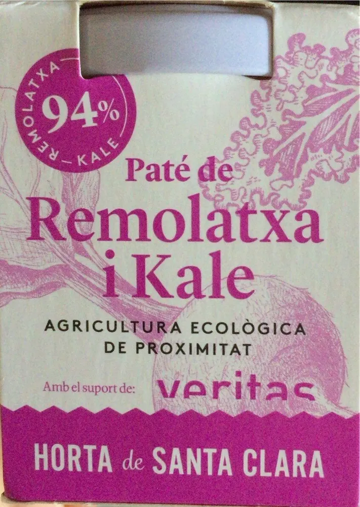 Paté de remolacha y kale