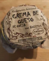 Crema de queso de oveja con boletus