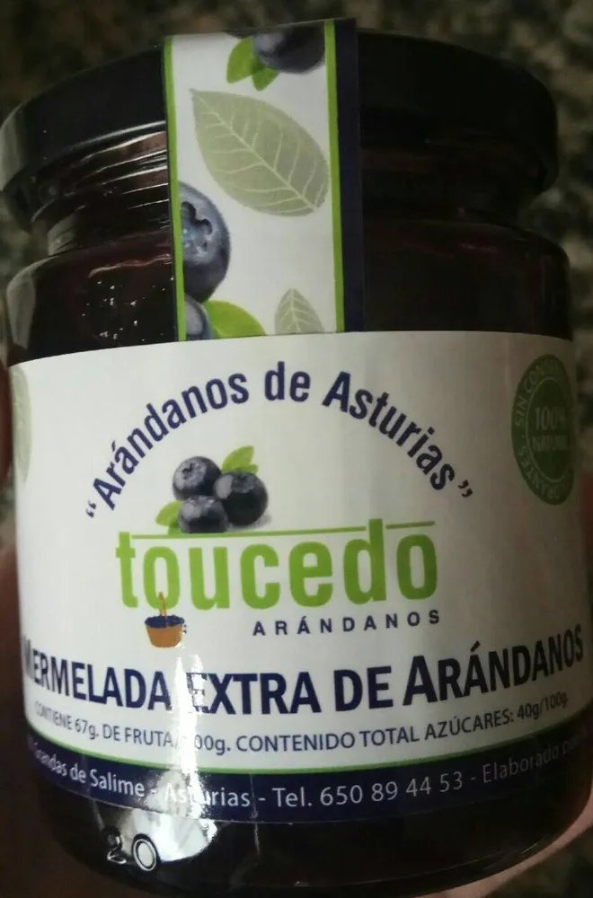 Mermelada extra de arándanos