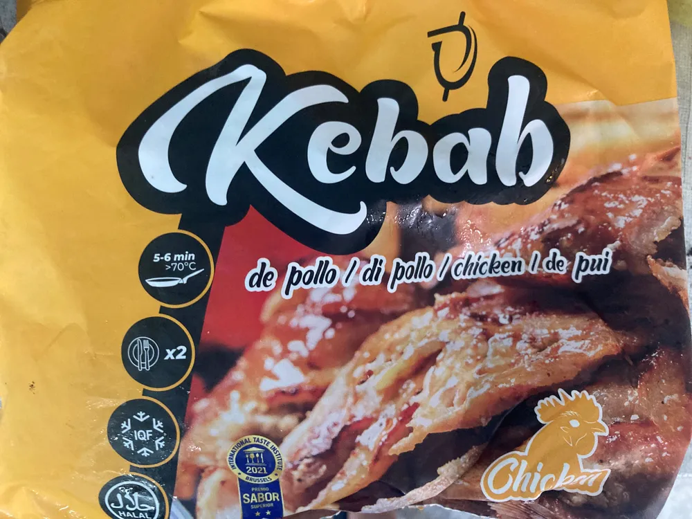 Kebab de pollo