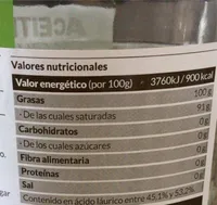 Aceite de Coco / coconut oil
