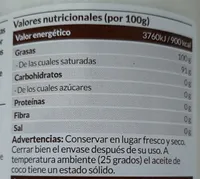 Aceite de coco desodorizado
