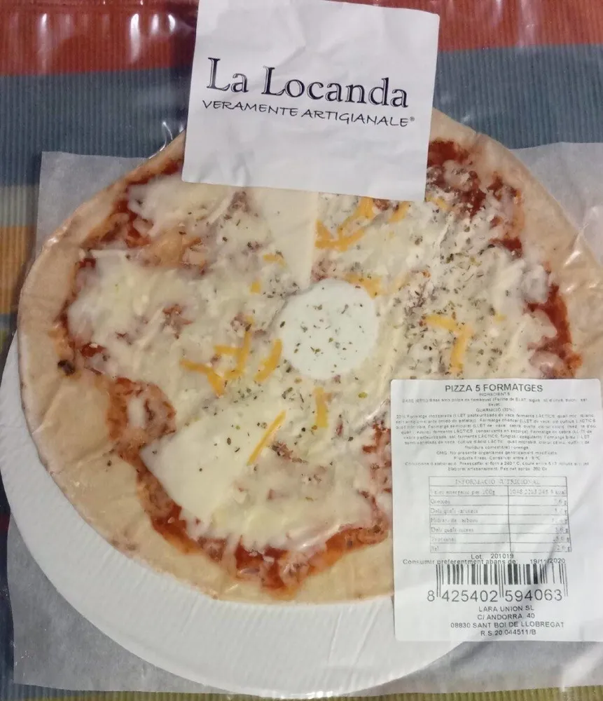 Pizza 5 formatges
