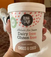 Artisan ice cream dairy free gluten free choco and coco