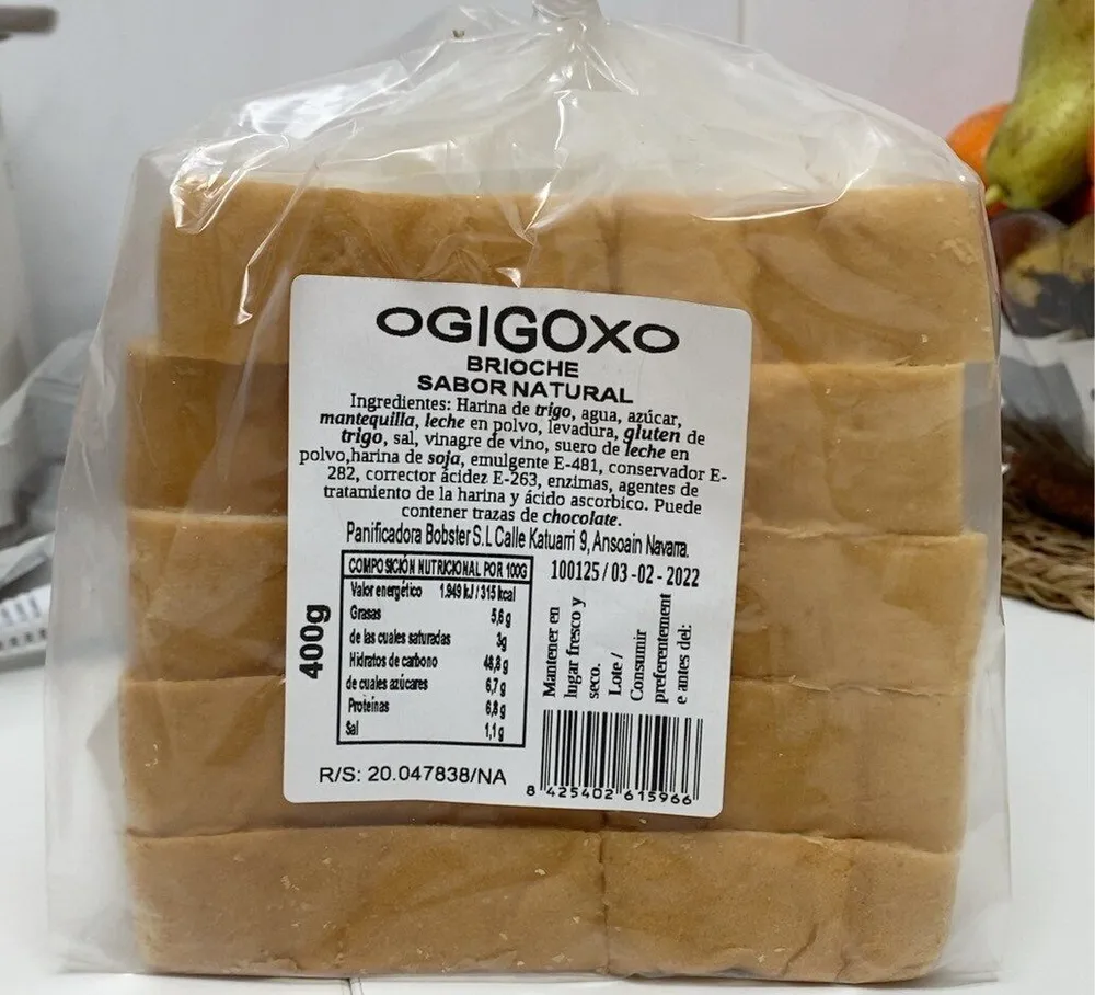 Brioche sabor natural
