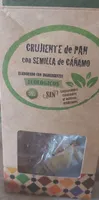 Crujiente de pan con semillas cáñamo