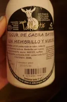 Yogur de cabra batido