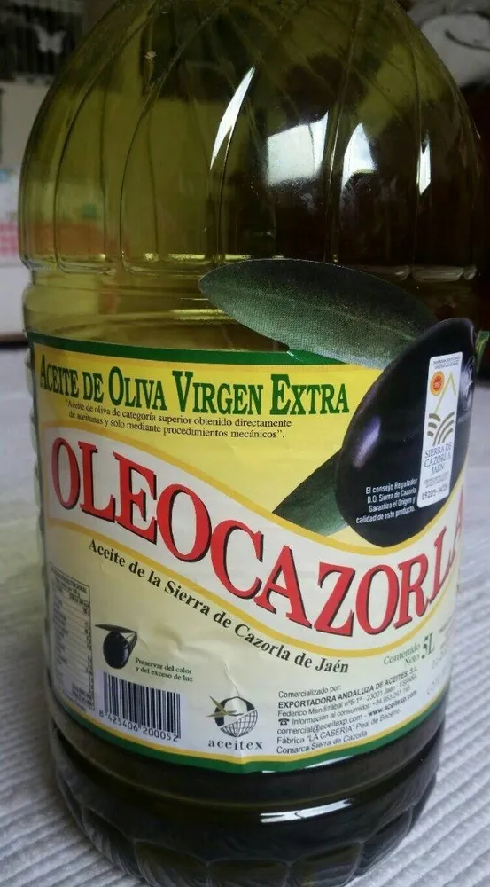 Aceite de oliva virgen extra óleo Cazorla
