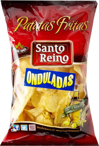Patatas fritas onduladas con aceite de oliva