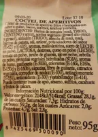 Cóctel de aperitivos