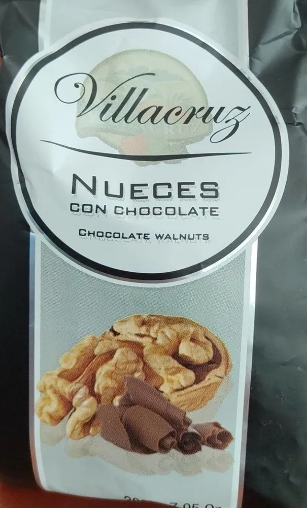 nueces con chocolate