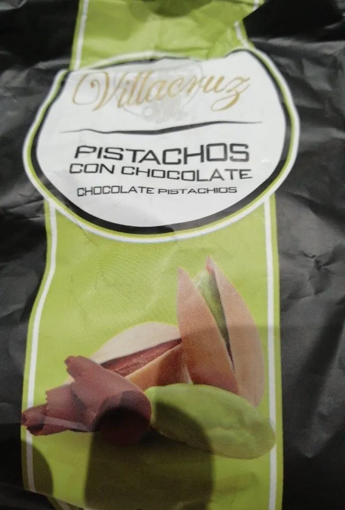Pistachos con chocolate