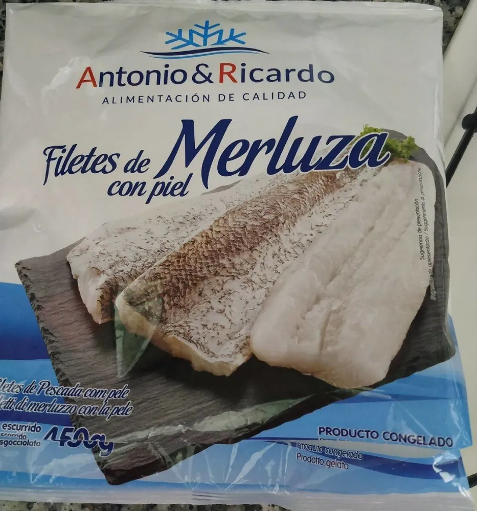 Filetes de merluza con piel