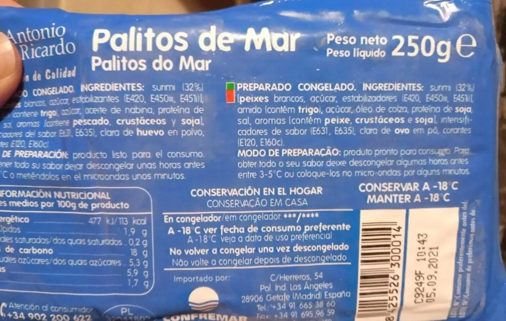 Palitos de mar