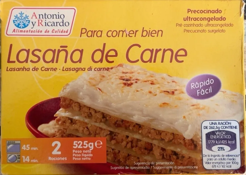 Lasaña de carne