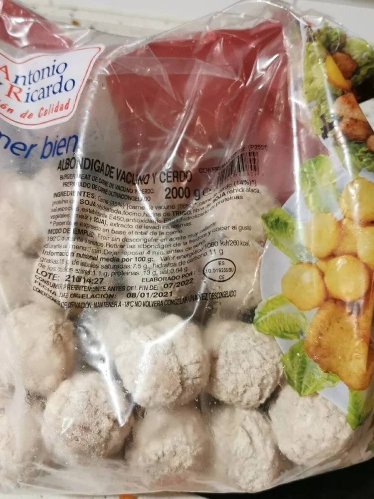 Albóndigas de vacuno y cerdo