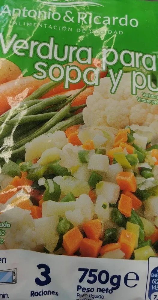 Verdura para sopa y puré