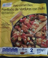 Parrillada de verduras con pollo