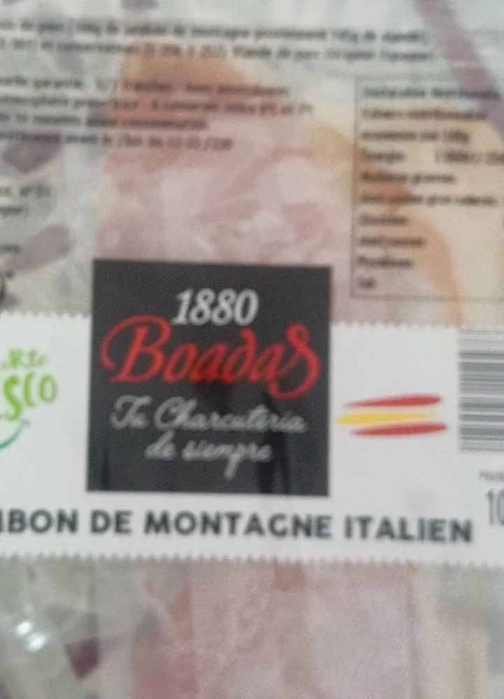 Jambon de montagne italien