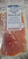 Jamón serrano reserva  menos de sal