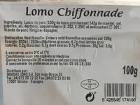 Lomo chiffonade
