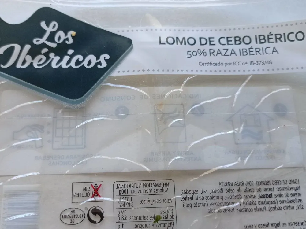 Lomo de cebo ibérico 50% raza ibérica