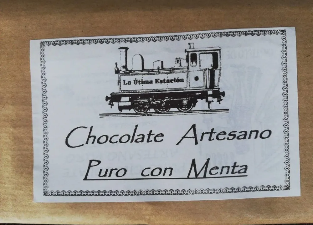 Chocolate puro a la menta