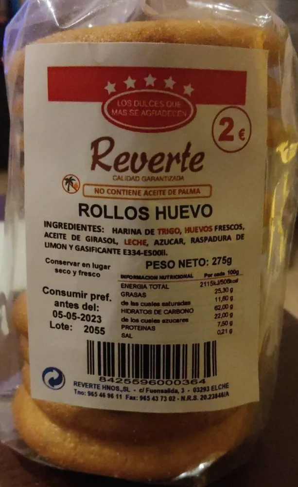 Rollos huevo