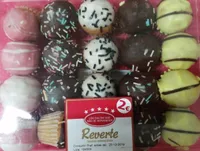 Mini magdalenas colores rellenas chocolate