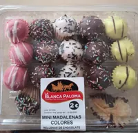 Mini magdalenas colores