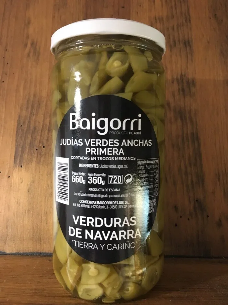 Judías verdes anchas primera