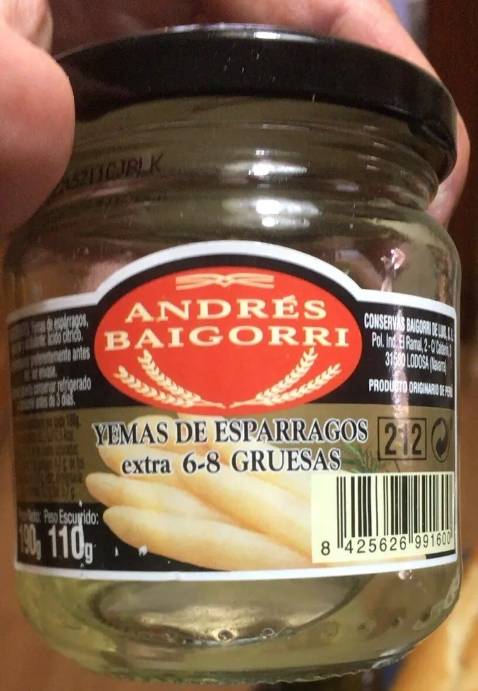 Yemas de esparragos