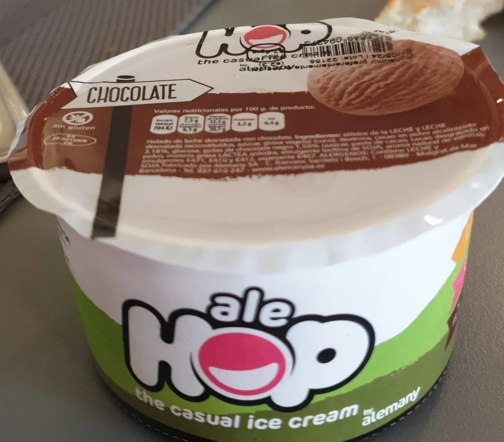 Helado de chocolate